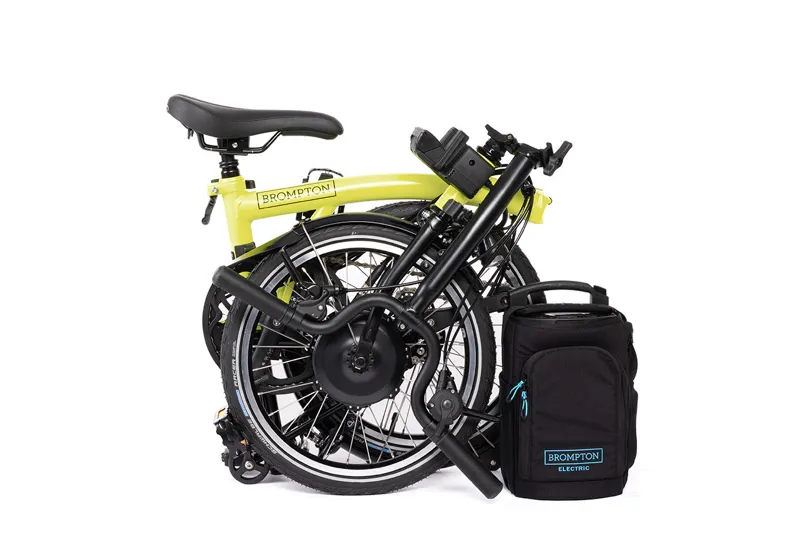 Brompton M4L C-Line Electric Folding Bike - Yuzu Lime-2